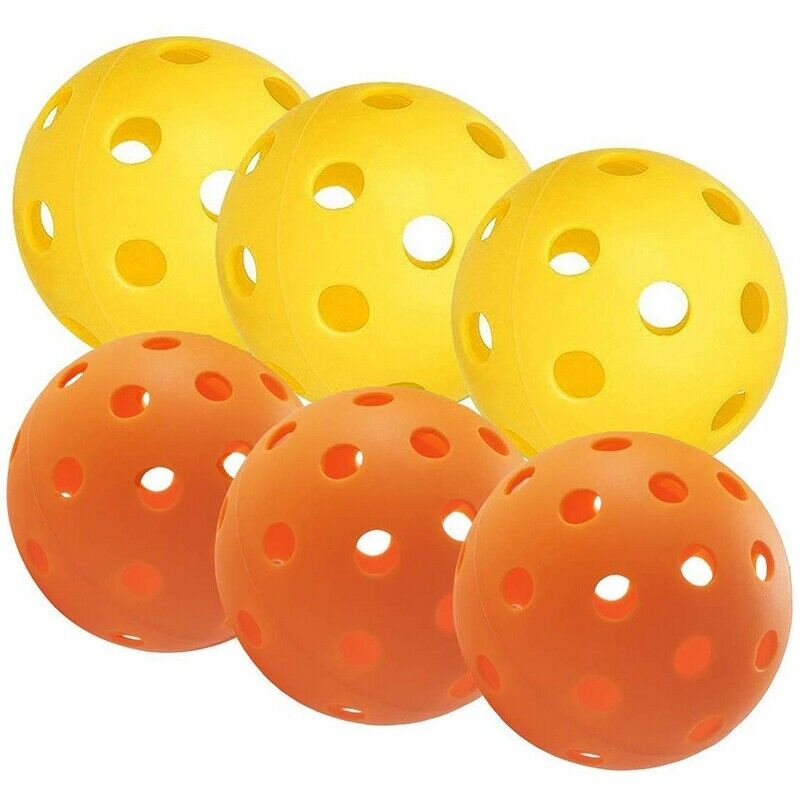 Pickleball Yellow Indoor Plucking Ball with 26 Holes Orange Outdoor Pluckin I5I8