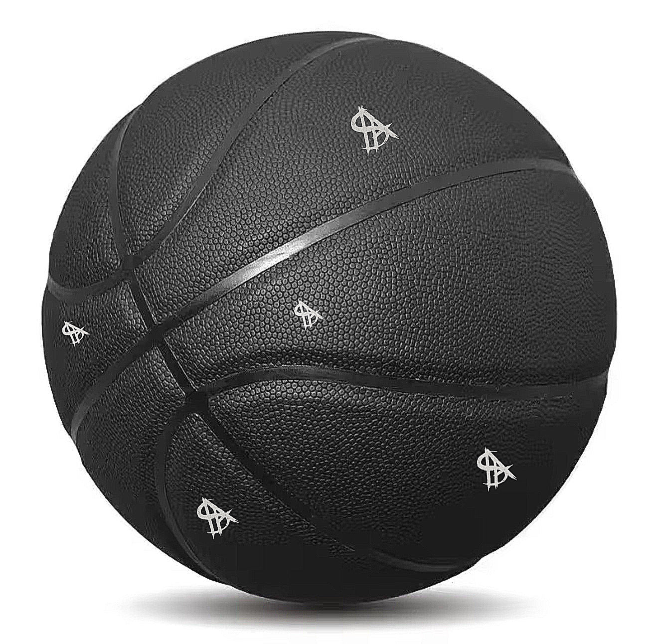 Sports Arena Black Leather Basketball