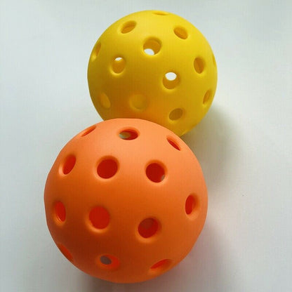 Pickleball Yellow Indoor Plucking Ball with 26 Holes Orange Outdoor Pluckin I5I8