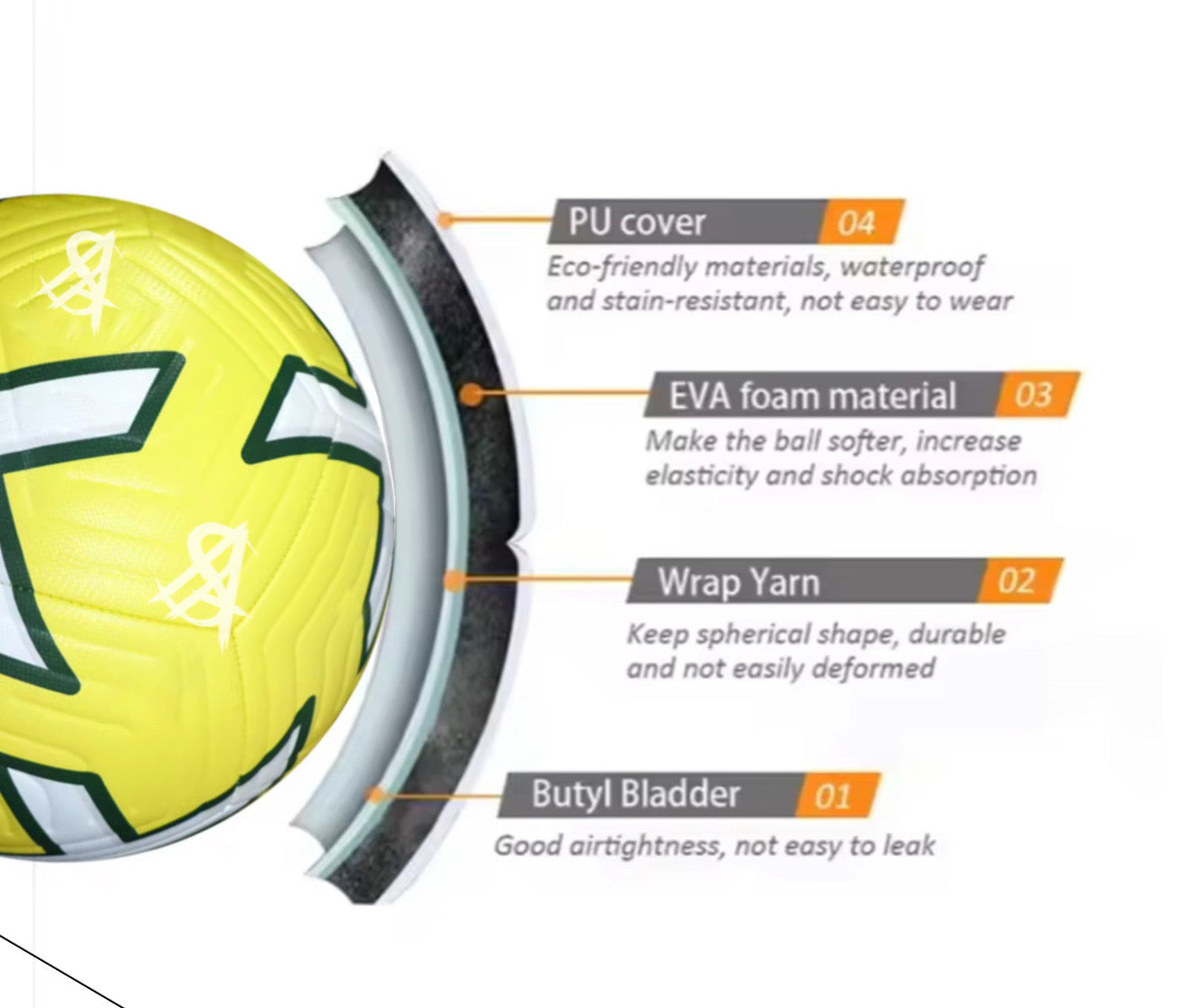 Sports Arena Football – High-Performance PU Leather Design