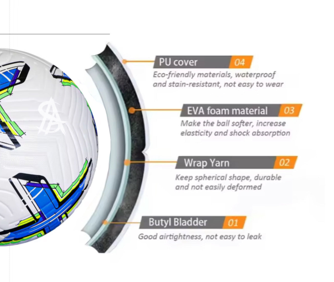 Sports Arena Football – High-Performance PU Leather Design